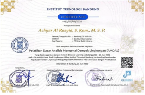 Dokumen Pelatihan dasar AMDAL, Institut Teknologi Bandung · Achyar Al Rasyid
